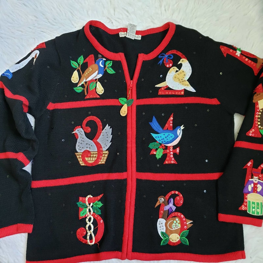 Vintage Grannycore 12 days of Christmas Sweater